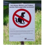 Foto neues Verkehrszeichen anti-Hund
